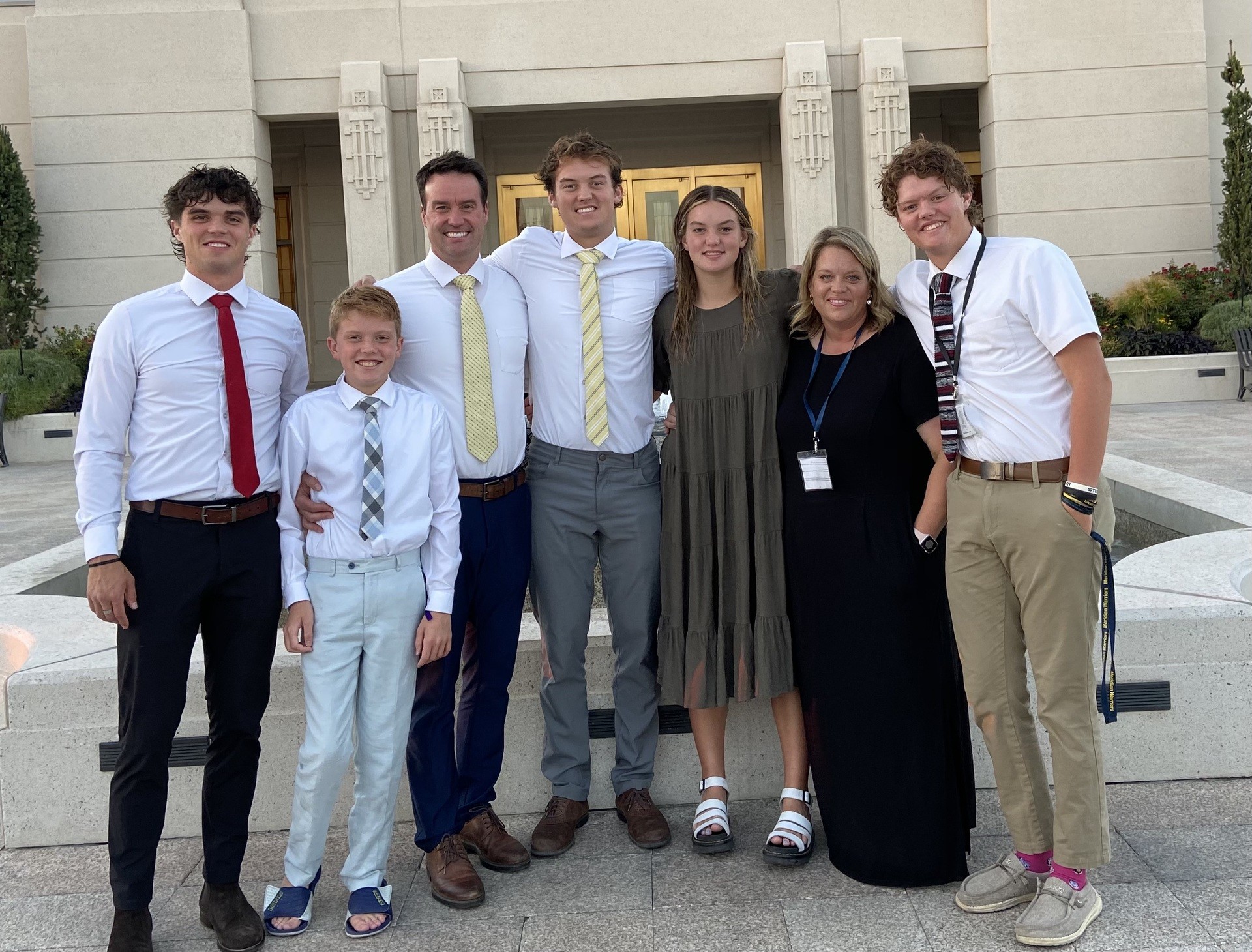 Dr. Jason Howell with family. Orthodontist in Meridian, ID