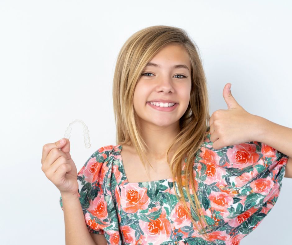 teen girl invisalign